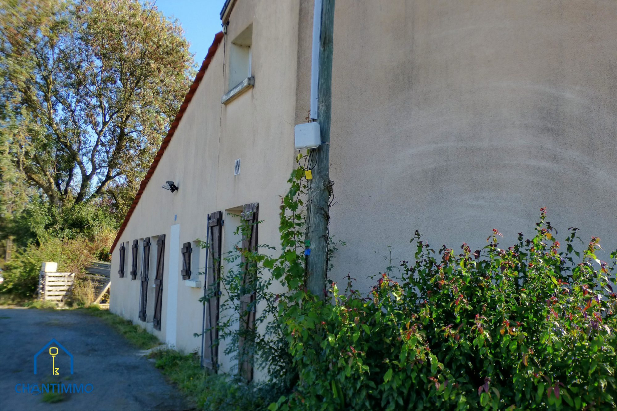 Maison en pierres à rafraichir   141 m2   Terrain de 2 585 m2   À 7 km de Chantonnay